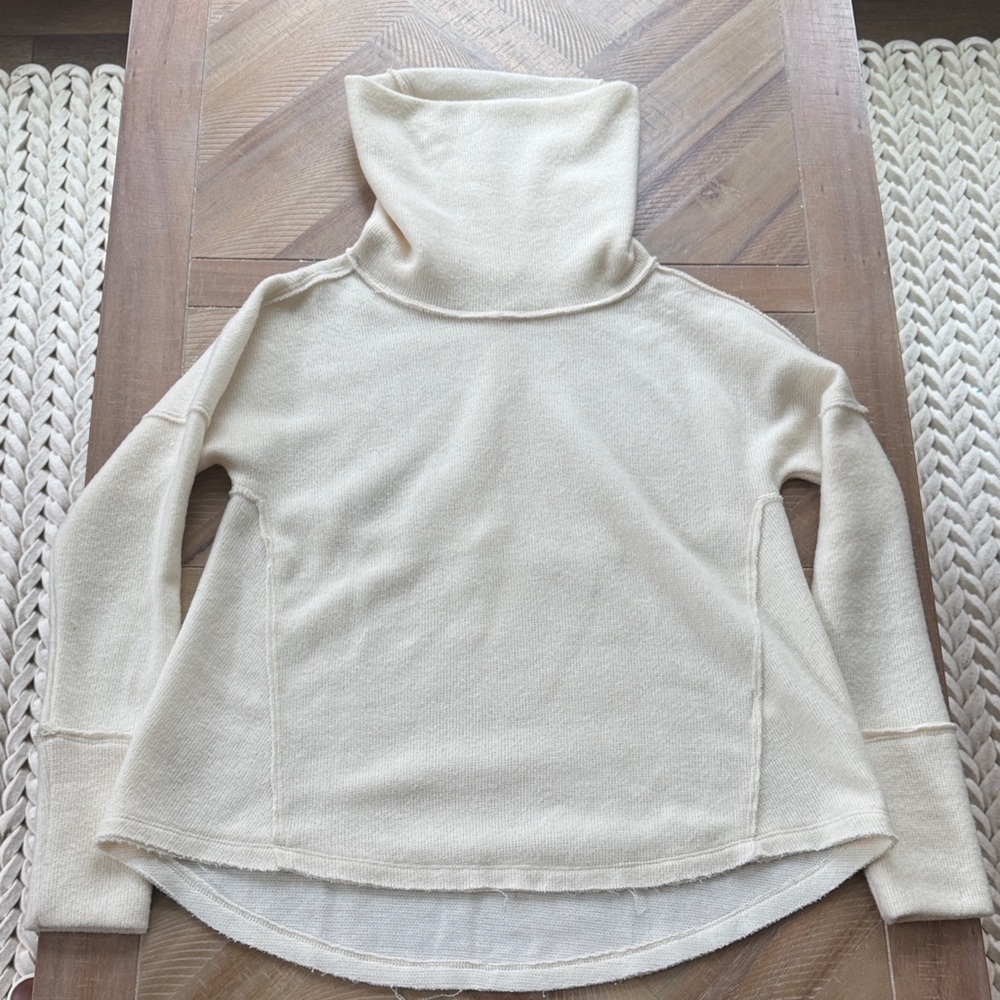 dylan Cream Turtle Neck Soft Sweater